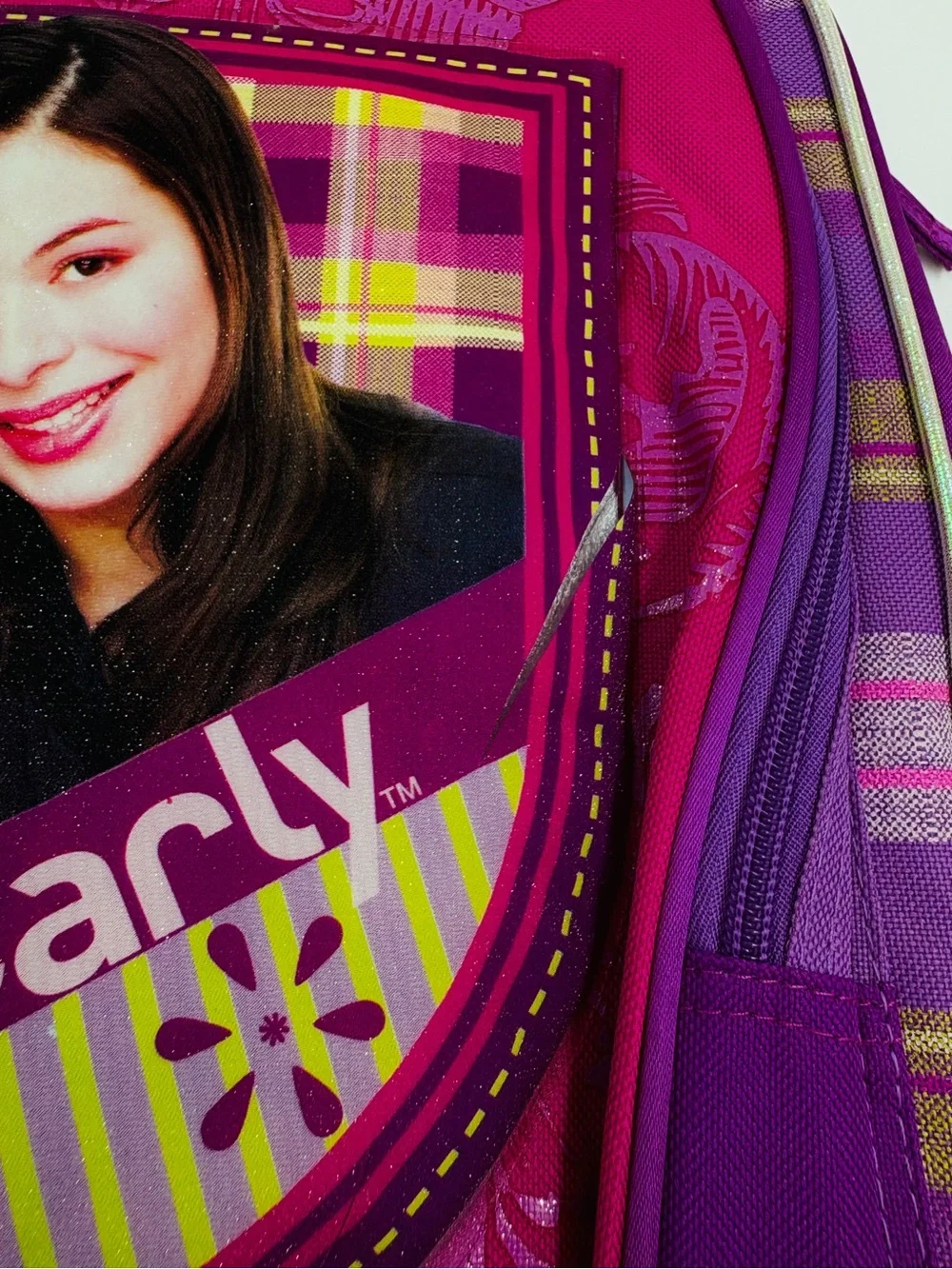 VTG Y2K NWT iCarly Nickelodeon School Backpack Miranda Cosgrove Purple